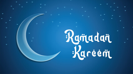 Fototapeta na wymiar Ramadan Kareem greetings banner design