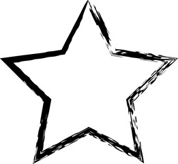 star design illustration isolated on transparent background