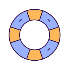 Fototapeta premium Inner tube Vector Icon