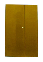 yellow door isolated