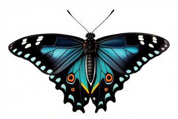 Illustration of a butterfly. Generative AI.