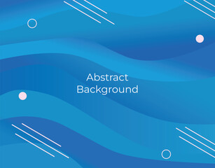 Abstract minimalist blue background. Vector horizontal template for digital lux business banner, luxury voucher, formal invitation, prestigious gift certificate