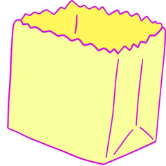 Yellow Paper bag