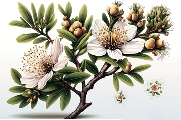 Majestic Manuka Tree. Immunity Honey. Generative Ai