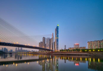 Obraz premium Yuehu Bridge