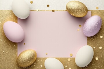 Sparkling Easter Egg Delight. Generative AI
