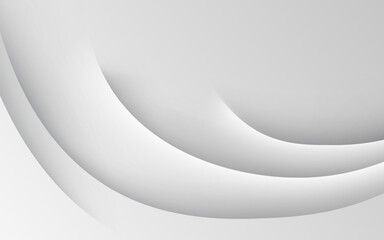 modern dynamic white gray wave shape shadow and light dimension background. eps10 vector