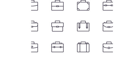 Case concept. Single premium editable stroke pictogram perfect for logos, mobile apps, online shops and web sites. Vector symbol isolated on white background.