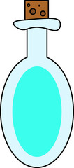 potion bottle design illustration isolated on transparent background