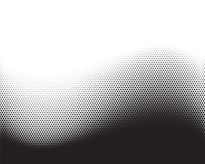 Fototapeta Halftone vector background. Monochrome halftone pattern. Abstract geometric dots background. Pop Art comic gradient black white texture. Design for presentation banner, poster, flyer, business card.	 obraz