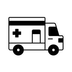 Ambulance Vector Icon which can easily modify

