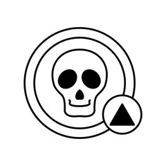 Dangerous symbol Vector Icon

