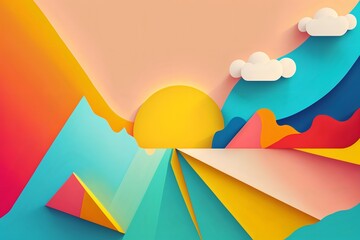 Colorful and abstract background illustration