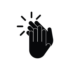 applause icon, hand vector, clap illustration