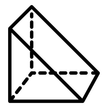 triangel line icon