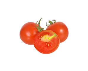tomatoes isolated on white background