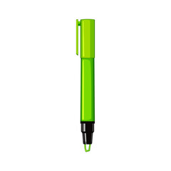school highlighter cartoon vector illustration