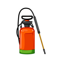 Fototapeta premium pesticide garden sprayer cartoon vector illustration