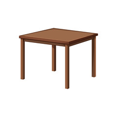 spring garden outdoor table cartoon vector illustration