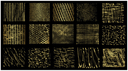 Different golden frames, vector 

