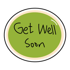 Bubble chat text hand lettering vector