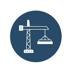 Building machine Vector Icon

