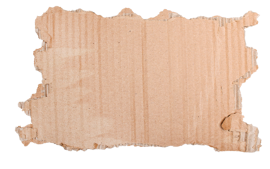 Cardboard Pieces Textured Background. Carton Piece with Copy Space, Ripped Kraft Paper Wallpaper, Brown Wrapping Vintage Paper Isolated Top View