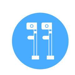 Crutches Vector Icon
