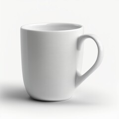 white mug on white background 