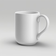 Obraz premium white mug on white background 