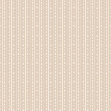 Seamless Pattern of cream teardrop stripes on a beige background.
