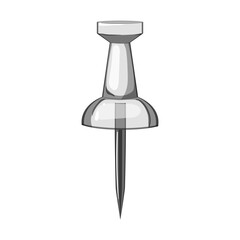 tack push pin cartoon vector illustration