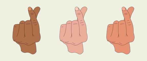 Hand hearts banner (3 hands)