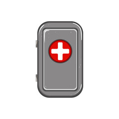 emergency first aid kit cartoon vector illustration