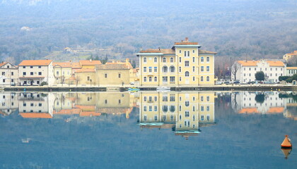 Obraz premium Bakar, old picturesque town on Adriatic sea, Croatia