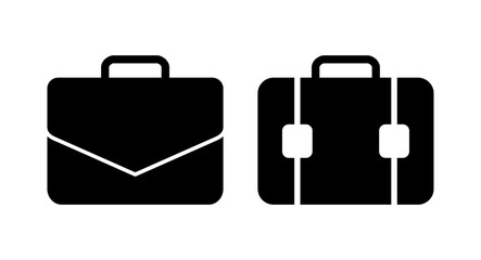 Briefcase icon vector illustration. suitcase sign and symbol. luggage symbol.