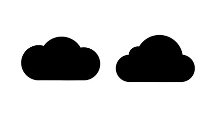 Cloud icon vector illustration. cloud sign and symbol