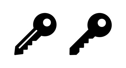 Key icon vector illustration. Key sign and symbol.