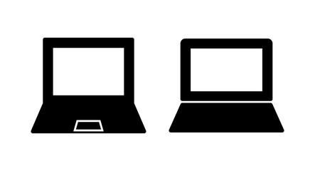 Laptop icon vector illustration. computer sign and symbol