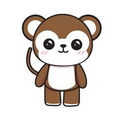kawaii cute animal monkey
