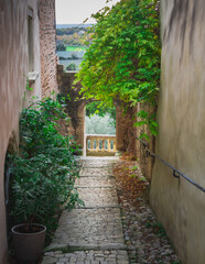 Alley between houses in French Provence