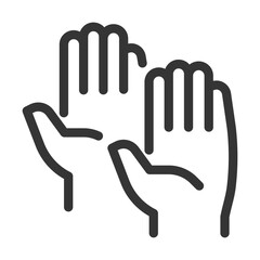 Pixel perfect, editable stroke, up scalable, line, vector bloop icon.