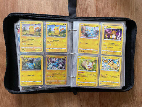 pok&eacute;mon, album, pok&eacute;mon, buch, karten, manga