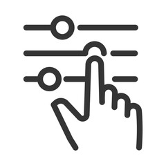 Pixel perfect, editable stroke, up scalable, line, vector bloop icon.