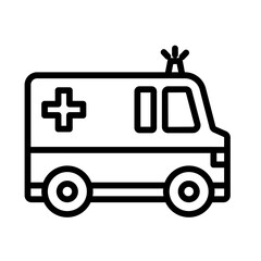Ambulance Vector Icon

