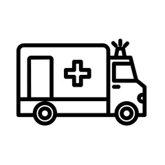 Ambulance Vector Icon

