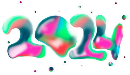 Happy new year banner. luxury text Happy new year. 3d illustration