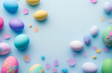 easter eggs decoration celebration, generated in AI