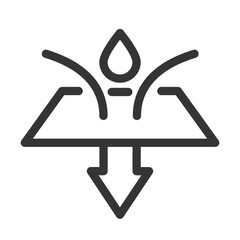Pixel perfect, editable stroke, up scalable, line, vector bloop icon.
