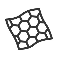 Pixel perfect, editable stroke, up scalable, line, vector bloop icon.